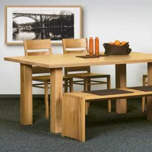Tisch “Sala 02” – Größe: 90×180 cm – Farbe: braun – Holzart: Kernbuche