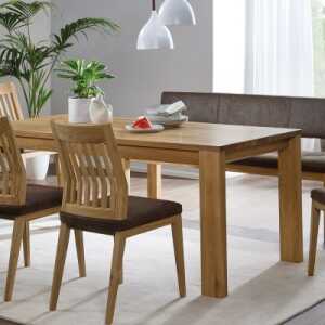 Tisch “Tavira” – Größe: 80×160 cm – Farbe: braun – Holzart: Kernbuche