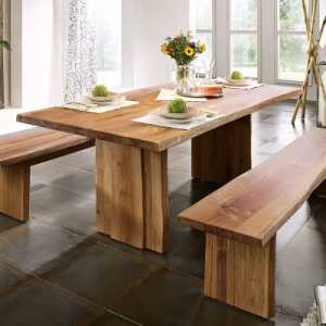 Tisch “Trevano” – Größe: 100×260 cm – Farbe: braun – Holzart: Massivholz