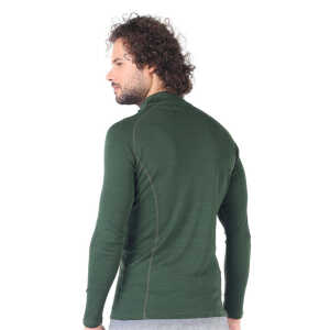Woolona Langarmshirt – ASTRO – 100% Merinowolle (Zip)