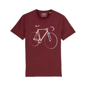 YTWOO Bio T-Shirt mit Fahrrad, Rennrad, Bike, Rad als Motiv.