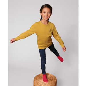 dressgoat Kinder Pullover/Sweater aus Bio-Baumwolle – Goaty – gelb