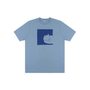 ilovemixtapes Fox in a Box Unisex Heavy T-Shirt aus Bio-Baumwolle – Blue Dusk