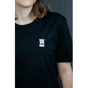 sticknic T-Shirt mit Lama Motiv gestickt – Minimalistische Stickerei – Auch als Geschenk