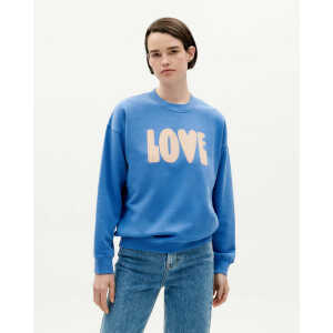 thinking mu Sweatshirt – Love Ecru – aus Bio-Baumwolle