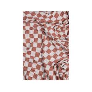 tranquillo Tagesdecke “CHECK” 130 x 170 cm, white/red