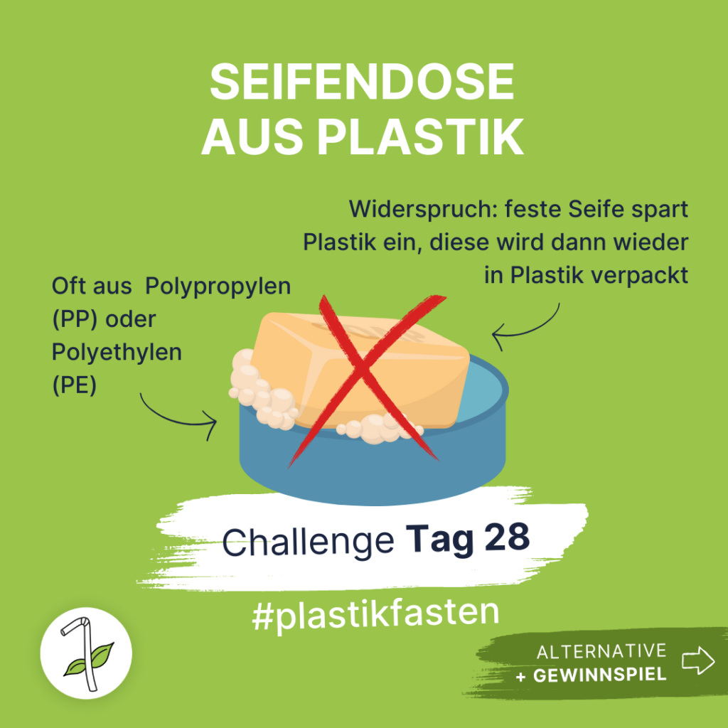 Plastikfasten: Seifendose aus Plastik