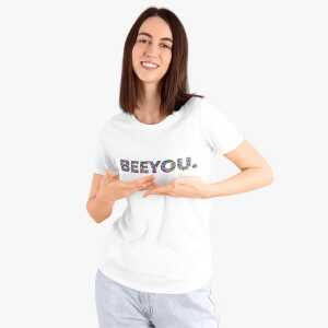 Beeyou. Clothes T-Shirt aus Bio-Baumwolle mit Blumen Beeyou.-Design