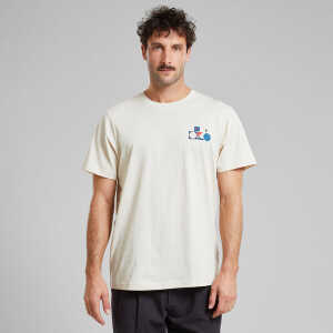 DEDICATED Herren T-Shirt aus Bio-Baumwolle mit kleinem Fahrrad Motiv