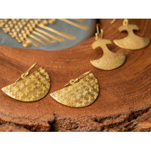 El Puente fair gehandelte Ohrringe aus Bronze