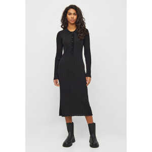 KnowledgeCotton Apparel Kleid – polo rib dress – aus Tencel und Bio-Baumwolle