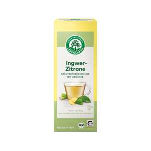 LEBENSBAUM Grüner Bio-Tee Ingwer Zitrone 20 x 2g