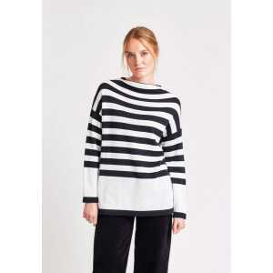 Lana natural wear Oversize Pullover mit Streifen-Design für Damen – Marija