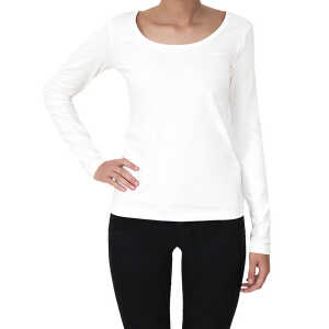 Leela Cotton Damen Langarmshirt Rundhals 5 Farben Bio-Baumwolle T-Shirt 4412