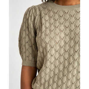 Matona Gestrickte kurzärmelige Bluse für Frauen aus Bio-Baumwolle / Knit Blouse