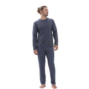 Mey Herren Schlafanzug Pyjama lang “Portimo” Made-in-Green