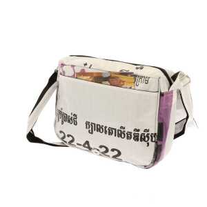 MoreThanHip Handtasche aus recycelten Zementsäcken Qinisa