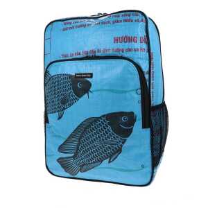 MoreThanHip Laptop-Rucksack 15,6 Zoll aus recycelten Zement- oder Fischfuttersäcken – Trong