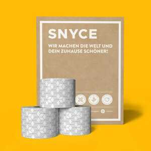SNYCE Toilettenpapier Design Nice Cube – 100% Recycling – 300 Blatt pro Rolle