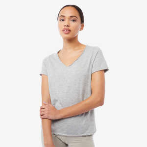 T-Shirt The Luna V-Neck – Grey Melange