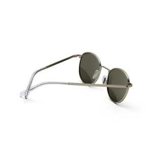 TAKE A SHOT Runde Schmale Edelstahl Sonnenbrille für Damen und Herren – ARIN Kollektion