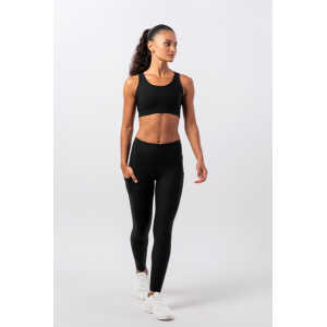 Tripulse Vielseitige Damen Sport & Yoga Leggings aus TENCEL mit Seitentaschen – schwarz