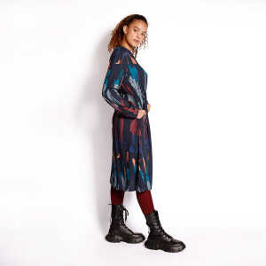 WiDDA berlin Elegantes Kleid SPLASH aus TENCEL mit grafischem Muster