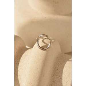 Wild Fawn Jewellery Ring aus recyceltem 925 Silber – Russian Circle Ring