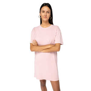 YTWOO Ausgewaschenes Damen T-Shirt Kleid aus 100% Bio-Baumwolle