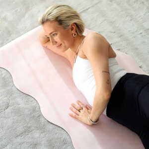 Yogamatte Grip & Cushion Scallop – Light Pink