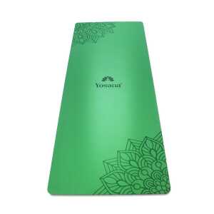 Yosana Yogamatte Ultra Grip inkl. Baumwolltragegurt (Grün)