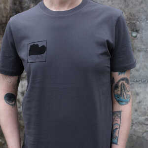 ilovemixtapes Rain T-Shirt aus Bio-Baumwolle Dunkelgrau
