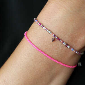 juni Armband-Set Pink Wildflower