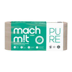 mach m!t PURE Toilettenpapier 3-lagig – aus recyceltem Karton – Made in Germany