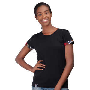 Africulture T-Shirt, Ladys Cut “Kitenge Fusion”
