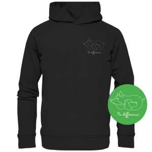 BVeganly Organic Unisex Hoodie No difference