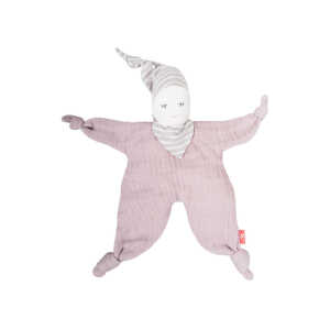 Baby Puppe und Schnuffeltuch Bio-Baumwolle rose Maße 22 x 13 x 5 cm