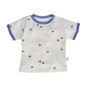 Baby T-Shirt Bio-Baumwolle Biene blau Gr.50/56