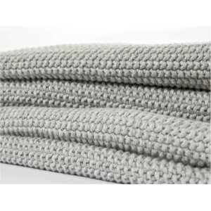 Babydecke Bio-Baumwolle Strick-Qualität grey-melange Maße 80 x 95 cm