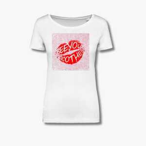 Beeyou. Clothes T-Shirt aus Bio-Baumwolle mit Beeyou Kuss Druck