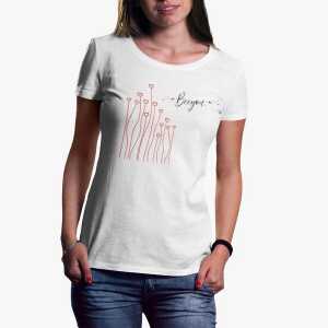 Beeyou. Clothes T-Shirt aus Bio-Baumwolle mit Herzblumen-Design