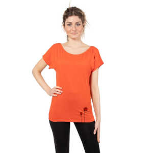 CORA happywear Damen T-Shirt aus Eukalyptus Faser “Elisabeth” | Rosen
