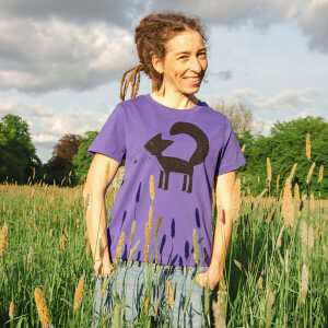 Cmig Damen T-Shirt Franzi Fuchs in purple love