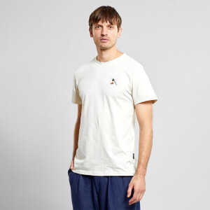 DEDICATED Herren T-Shirt Hot Coffee Emb – Oat White