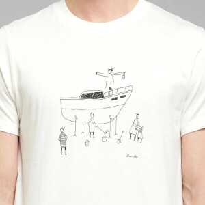 DEDICATED T-Shirt All Out Boat – Off White