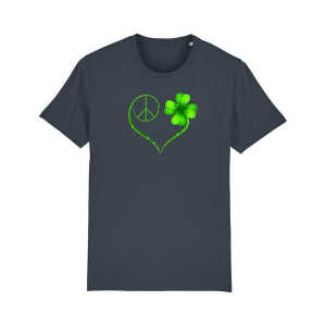 DüsselGreen “Heart of Peace” Print T-Shirt aus Bio Baumwolle