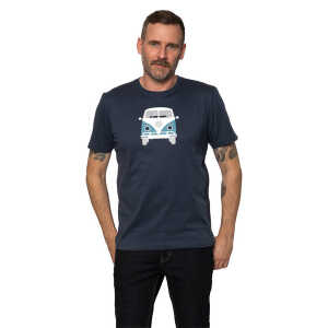 Elkline Herren T-Shirt Methusalem mit VW Bulli Print ein Dauerbrenner mit Print auf Brust und Rücken