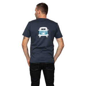 Elkline Herren T-Shirt Methusalem mit VW Bulli Print ein Dauerbrenner mit Print auf Brust und Rücken