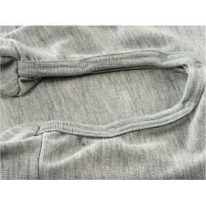 Engel Natur Baby Schlafanzug Overall Wolle Seide melange-grau Gr.62/68