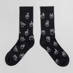 Fyngers Premium Socken aus Biobaumwolle Made in Portugal – Pattern-Muster